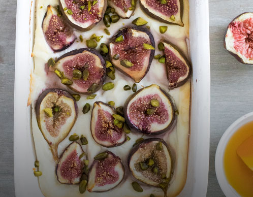 Gebackene Feigen mit Ricotta