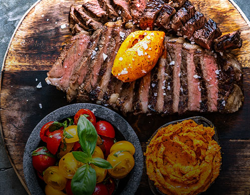 Rib Eye mit gerösteter Tomatenbutter