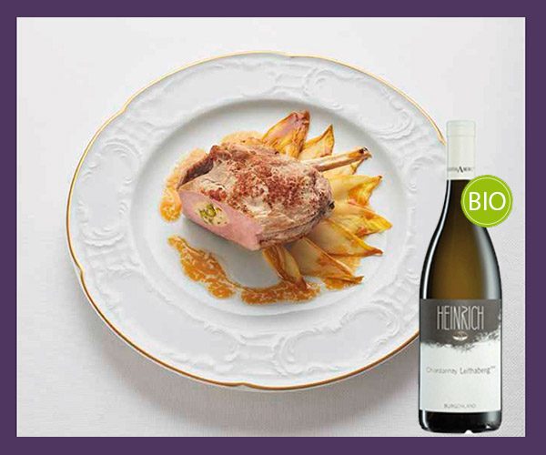 Kalbskotelett und Chardonnay Leithaberg von Heinrich