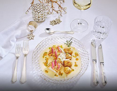 Fisch mit Senfsauce & Weißwein