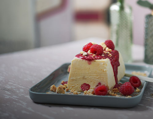 Toblerone-Himbeer-Semifreddo